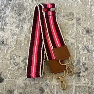 Thirty-One Pink and Brown Striped Belt Strap